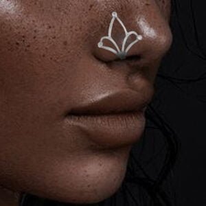 silver nose ring stud