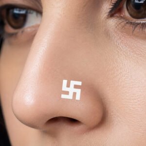 Pure silver nose pin