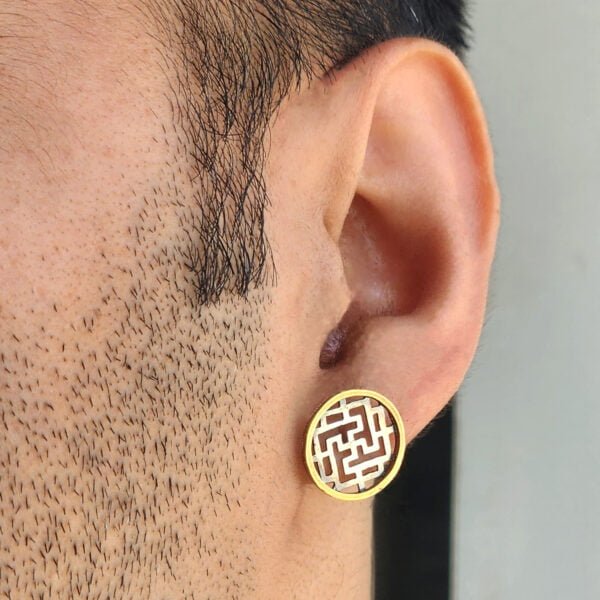 Mens Ear Stud in Silver
