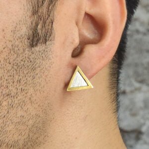 mens earrings design in Silver