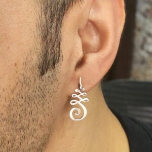 boys ear stud Silver