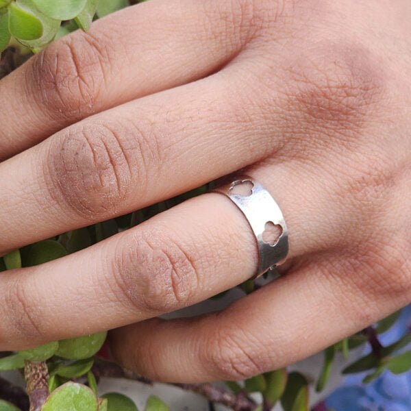 Silver Band ring for Girls