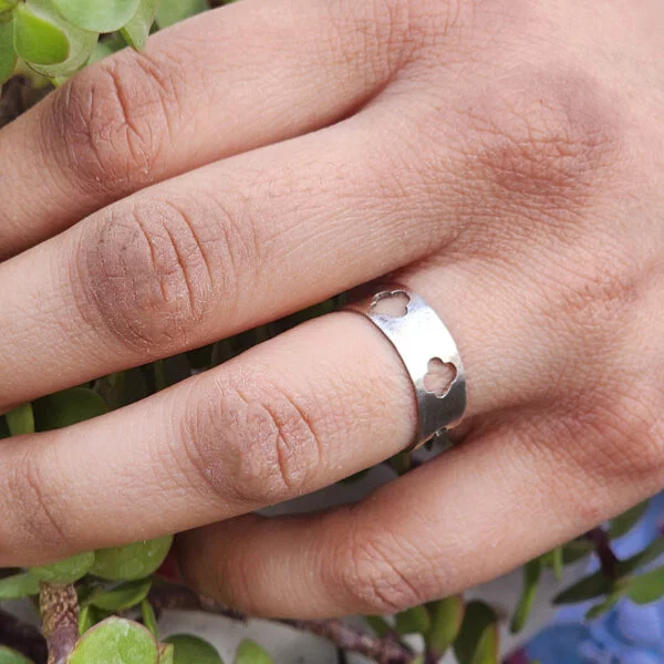 Silver Band ring for Girls