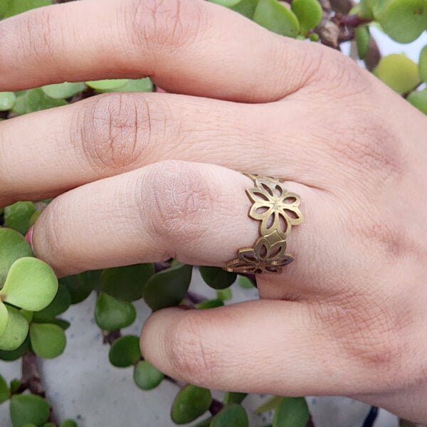 Floral Boho Ring for Girls