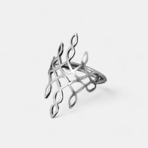 Big silver ring for women