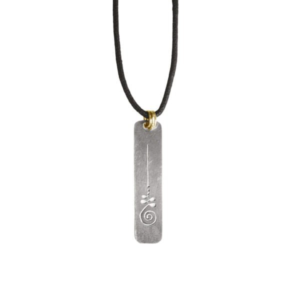 Unalome Design Silver Pendant for men - Image 3