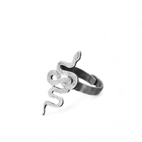 Snake ring in silver