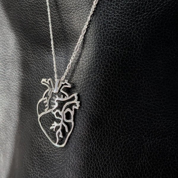 Silver Heart Pendant for Girls