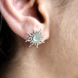 Sun & Moon Stud Design for Girls