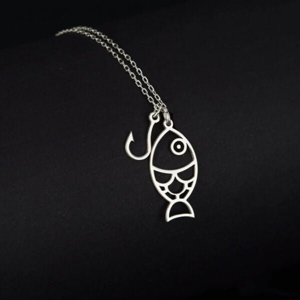 Silver Fish Design Pendant