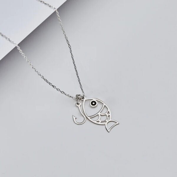 Silver Fish Design Pendant