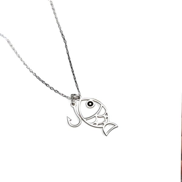 Silver Fish Design Pendant