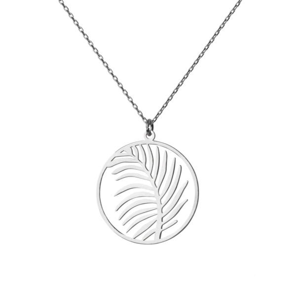 Silver Delicate Pendant for Gifting Leaf