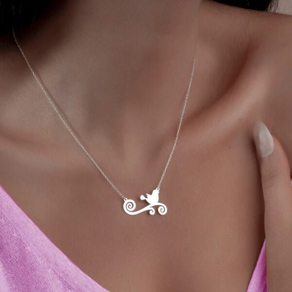 Cute Bird Silver Pendant Design