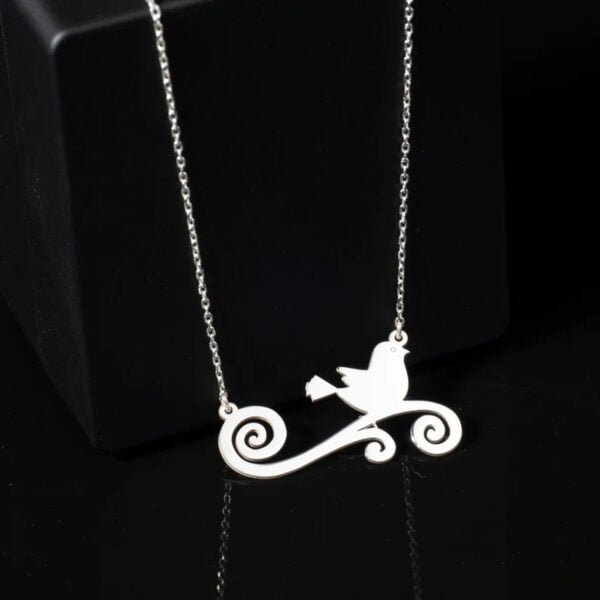 Cute Bird Silver Pendant Design