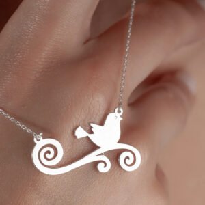 Cute Bird Silver Pendant Design