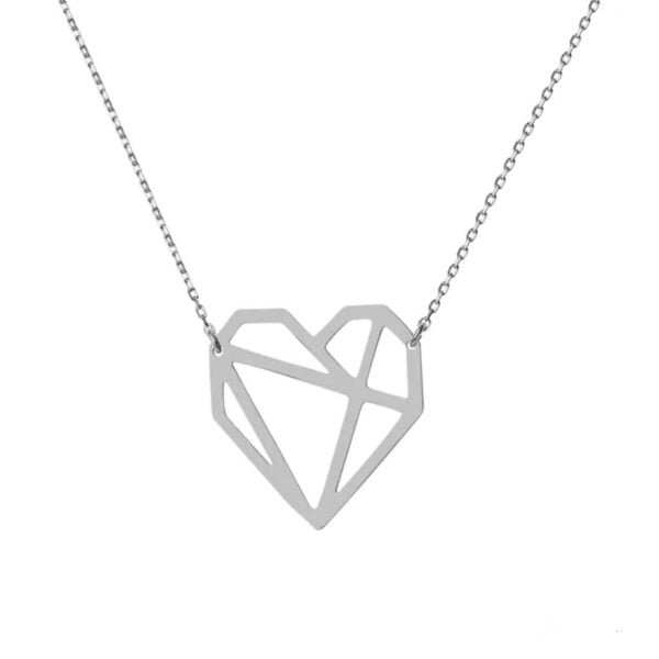 Delicate Heart Pendant in Silver