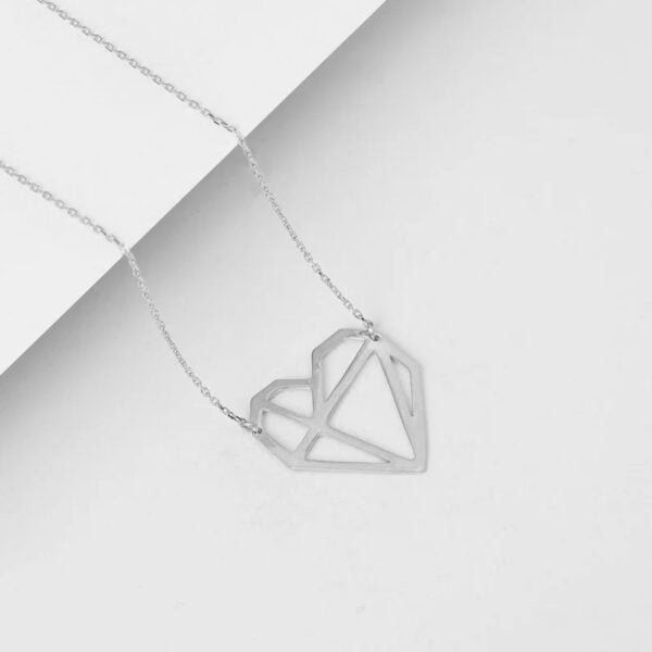 Delicate Heart Pendant in Silver
