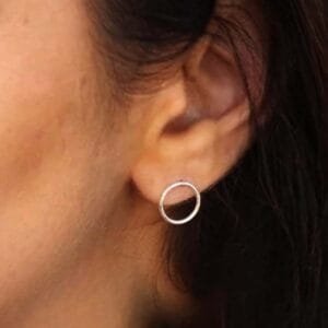 Cute Tiny Earring in Silver For Girls