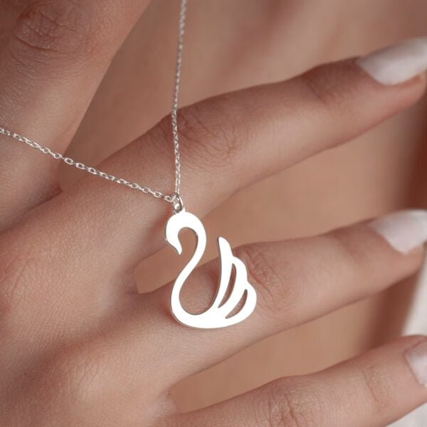 Silver Pendant Swan Design for Girls