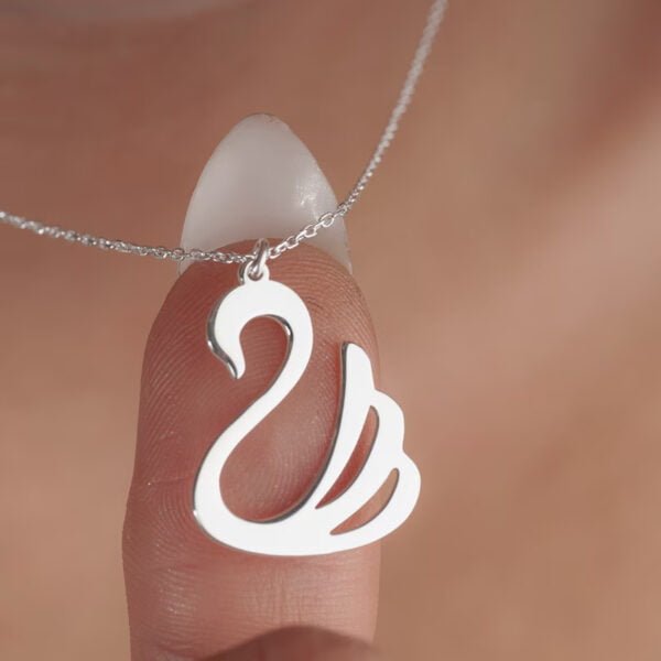 Silver Pendant Swan Design for Girls