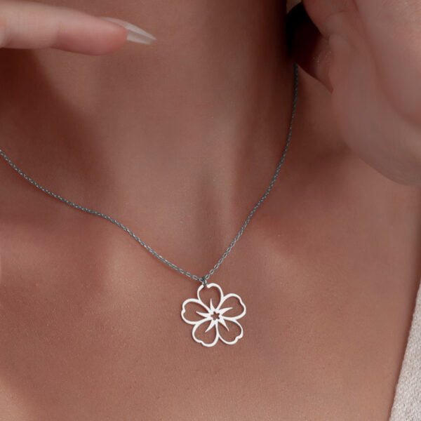 Delicate Flower Pendant for Girls