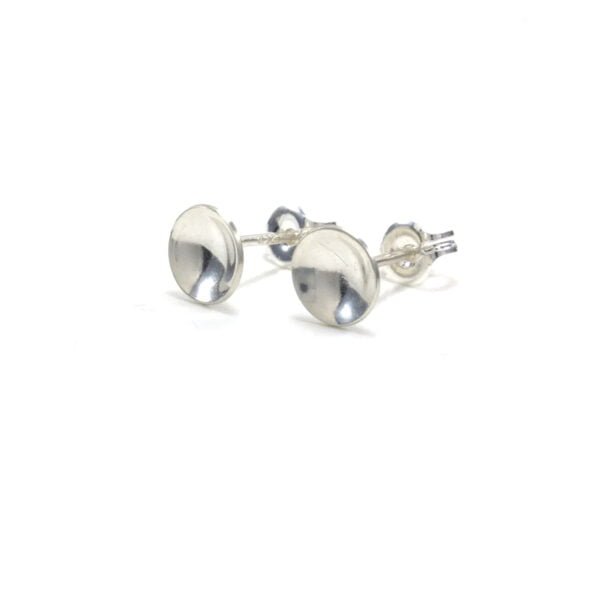 Elegant Ear Studs in Silver for Girls