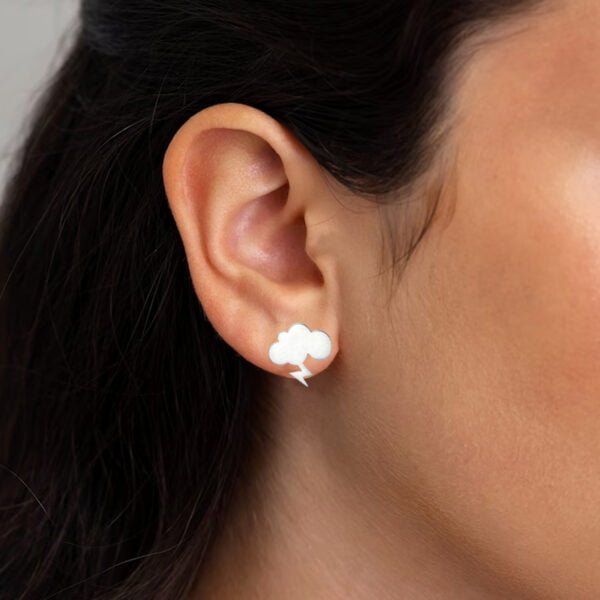 Dainty Cute Earrings Cloud Design