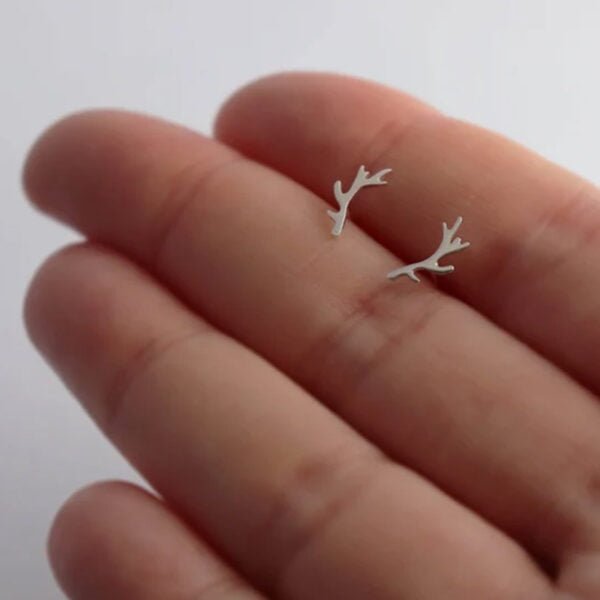 Delicate Silver Tiny Earrings