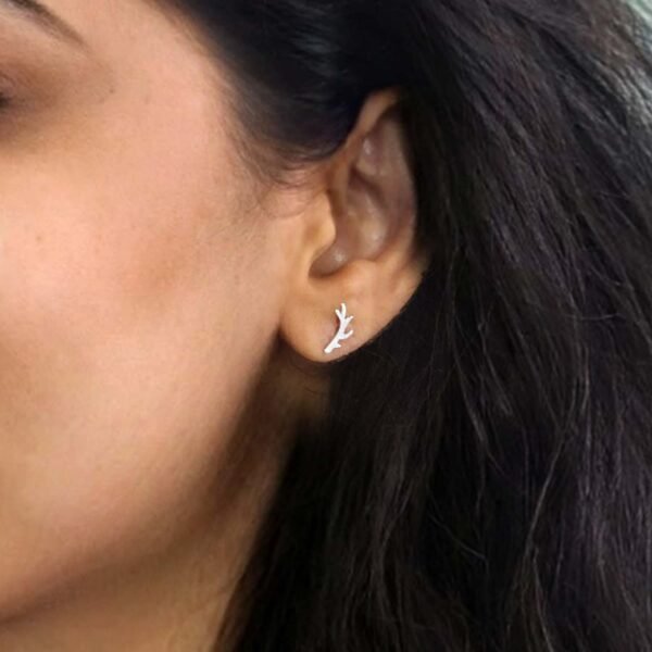 Delicate Silver Tiny Earrings