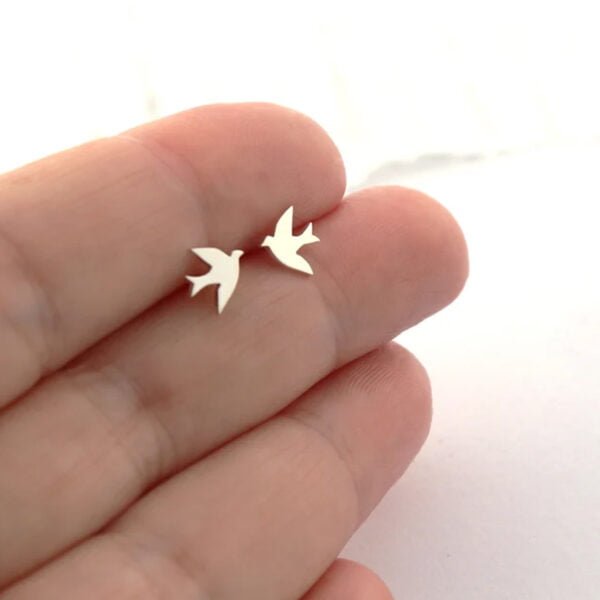 Tiny Earrings in Sterling Silver