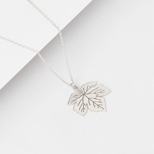 Maple Leaf Silver Pendant