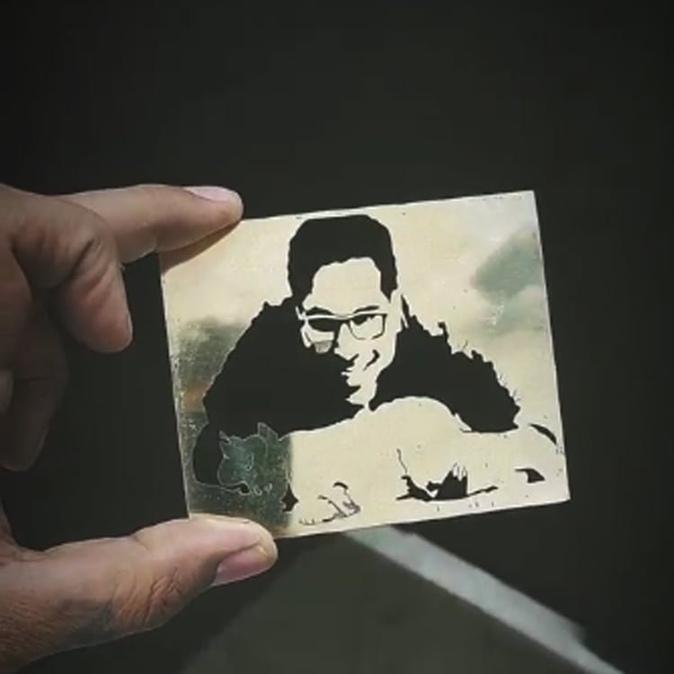 Metal Portrait Gift Idea