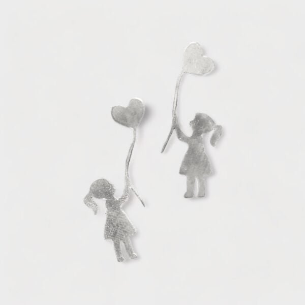 small silver earrings