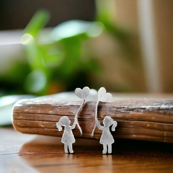 small silver earrings