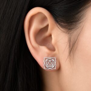 silver stud earrings for women