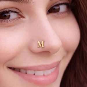 Silver nose stud small