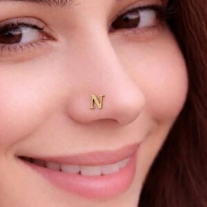 women's silver nose stud