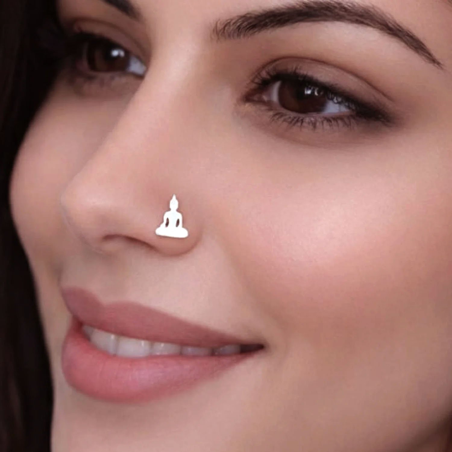 Gold Nosepin without piercing