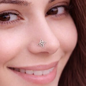 Celtic Knot Beautiful New Dizain Nose Pin Silver Handmade