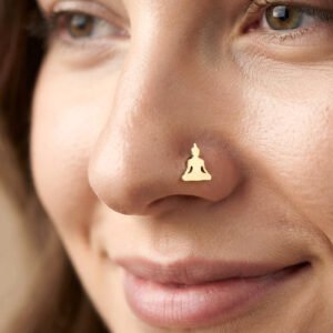 Gold Nosepin without piercing