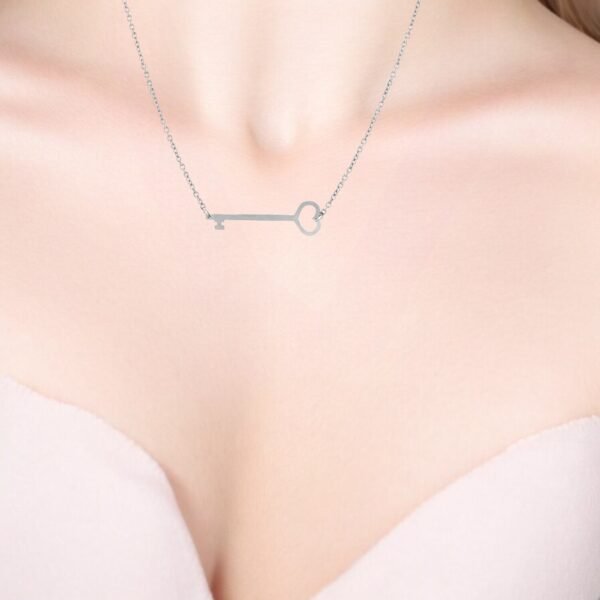 Silver heart Key locket