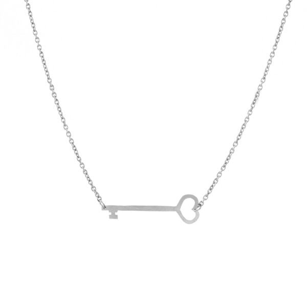 Silver heart Key locket
