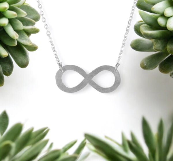 Silver infinity pendant