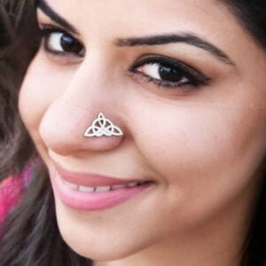 nose small pin in silver