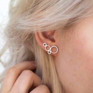 silver cuff earrings