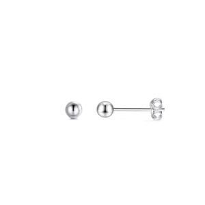 silver ear studs
