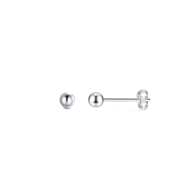 silver ear studs