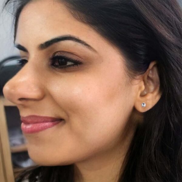 silver ear studs