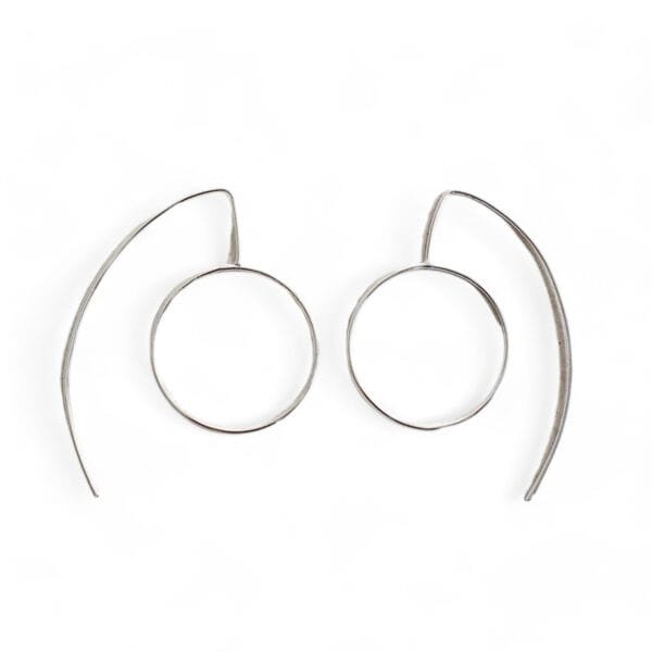 simple silver wire earrings